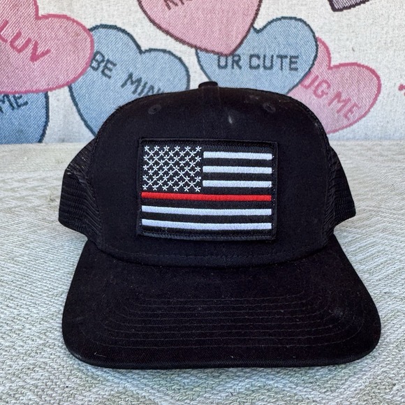 New Era Other - Black‎ New Era 9Forty Hat Cap USA Flag Snap Back Mesh